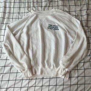 Grayson Threads Women's Size Small Blue Mermaid Surf Shop Graphic Sweatshirt